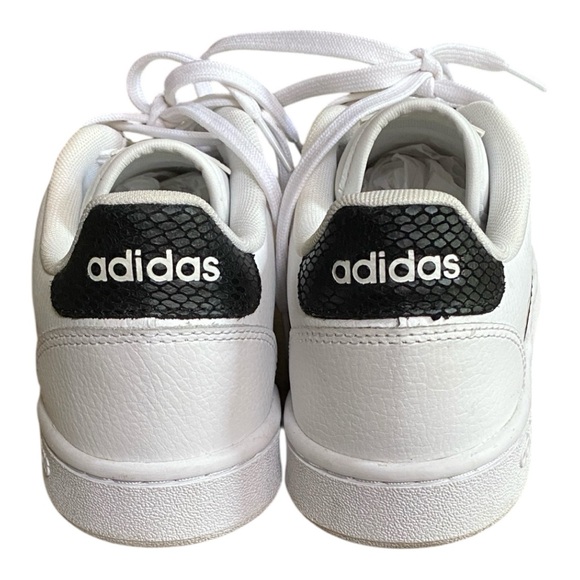 adidas Women's White and Black Sneakers - Picture 5 of 10